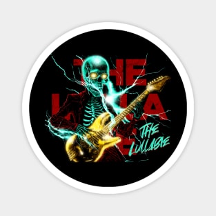 The Lullaby Rock and Roll Punk Rock With Rocker Skeleton Playing Guitar Magnet